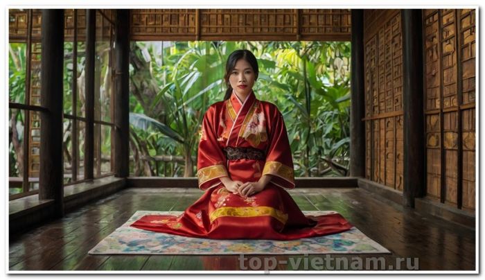poster silk robe from vietnam 5