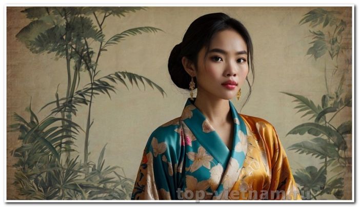 poster silk robe from vietnam 6