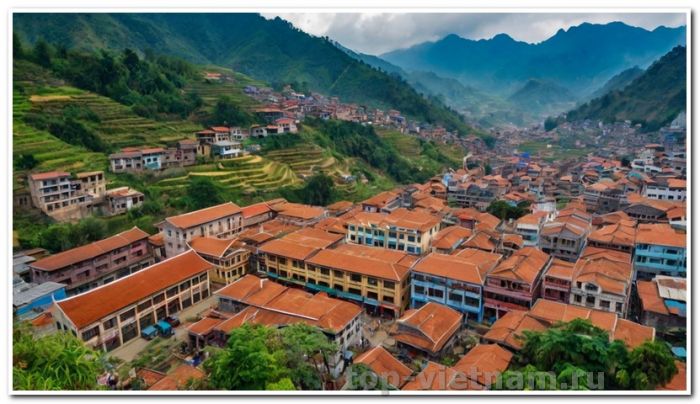 poster birds eye view of sapa city 3
